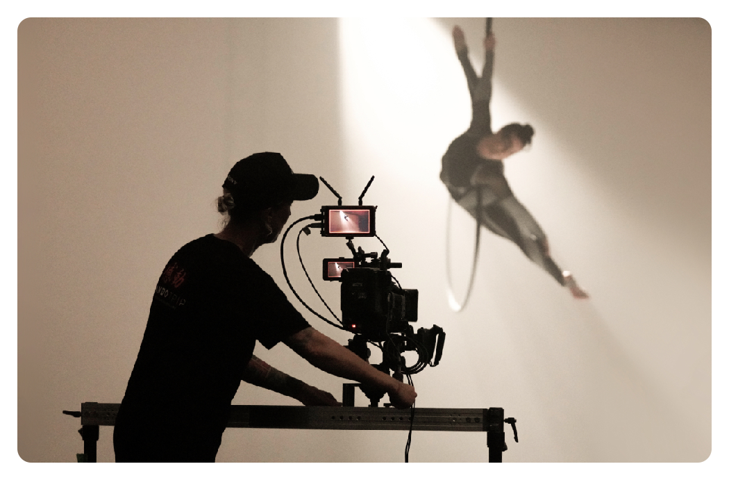Atomos Ninja Ultra in use for a gymnastics shoot, Atomos Ninja Ultra
